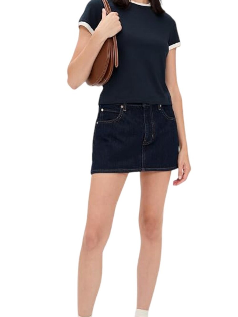 FRAME The Mini Skirt RINSE
